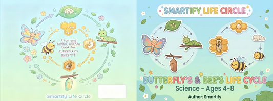 Educated Video: Butterfly and Bee Life Cycles for Kids | Nature Science Book Ages 4-8