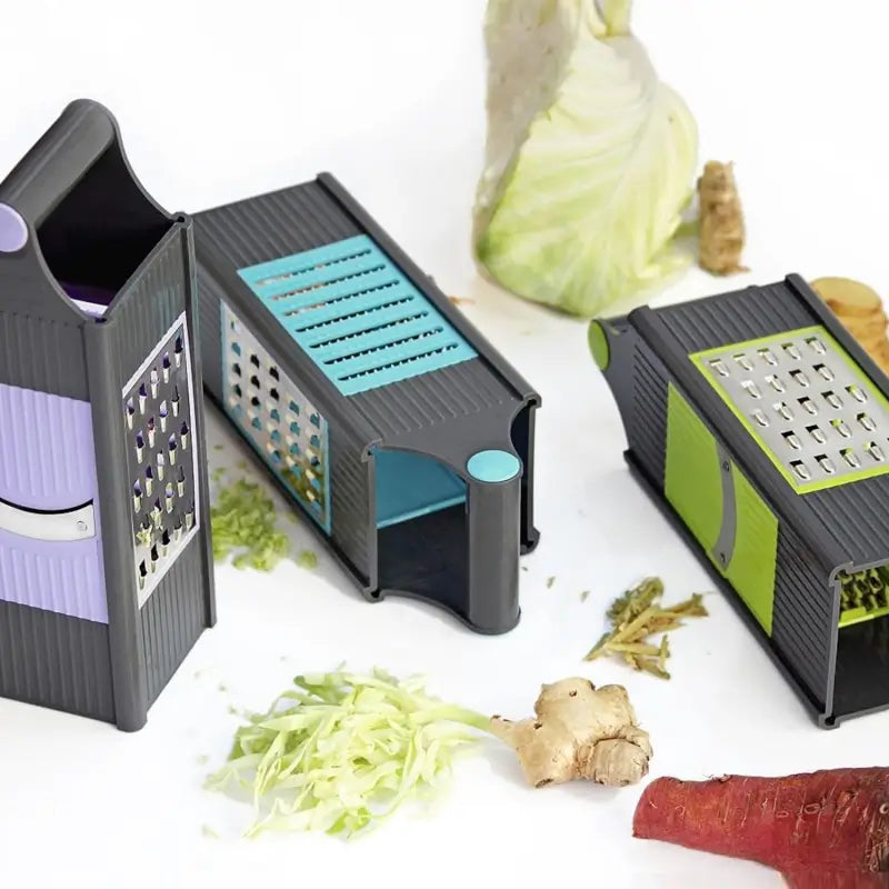 4 In 1 Plastic Vegetable And Fruit Grater And Slicer For Kitchen ( default, Standard ).
