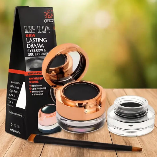 Beauty Waterproof Eyebrow & Gel Eyeliner – 2-in-1 Set ( default, Standard )