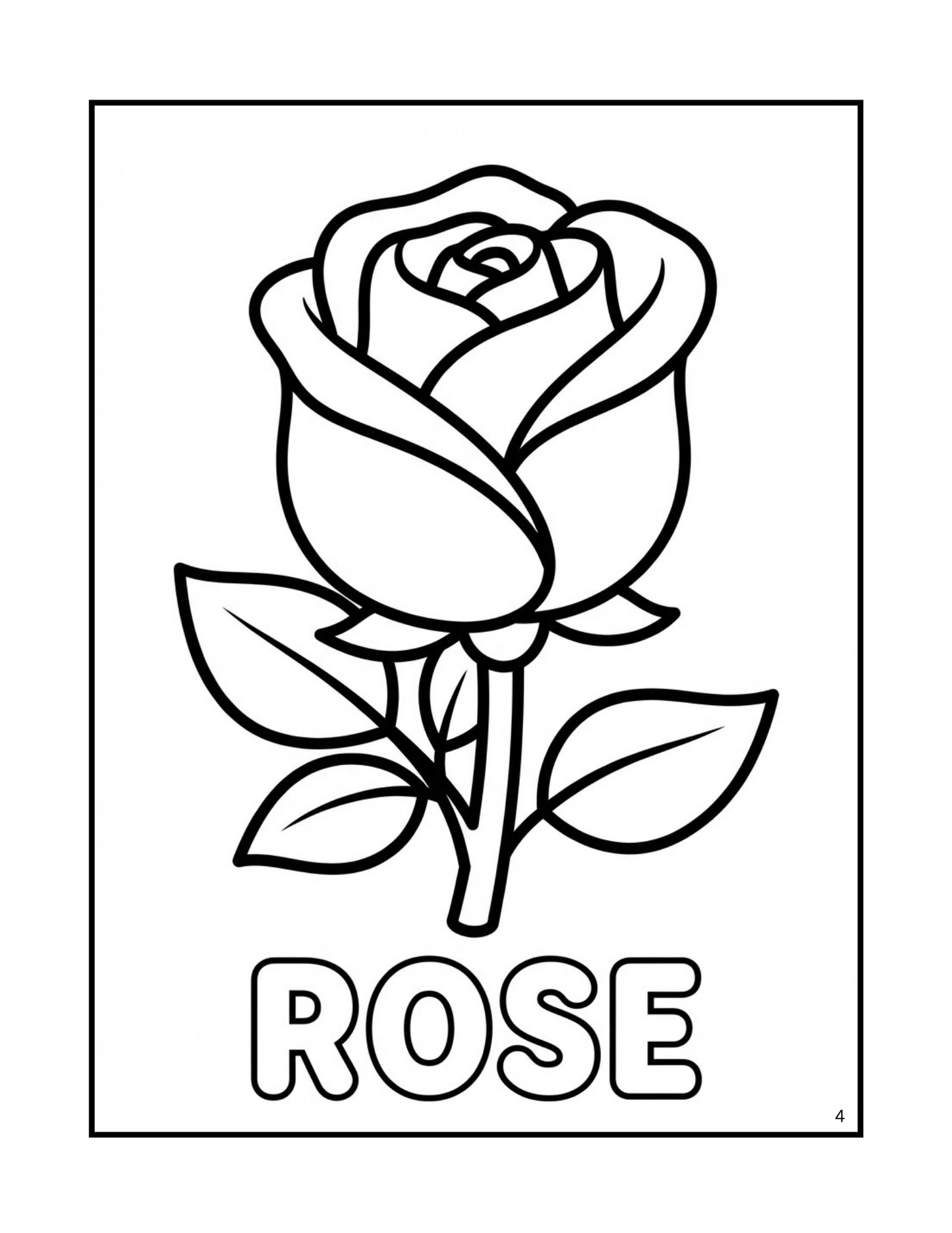 Kids Coloring Book Ages 5–10: 100 Easy Coloring Pages of Animals, Birds, Fish, Dinosaurs, Plants, and Everyday Tools