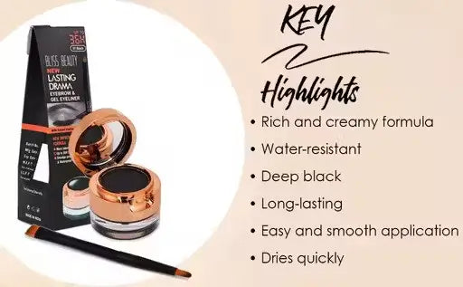 Beauty Waterproof Eyebrow & Gel Eyeliner – 2-in-1 Set ( default, Standard )