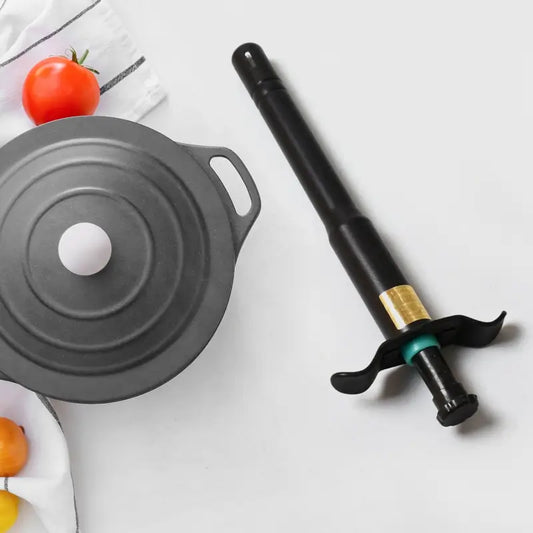 Stainless Steel Black Gas Lighter for Kitchen Stove Durable, Rustproof & Battery-Free Spark Igniter ( default, Standard ).