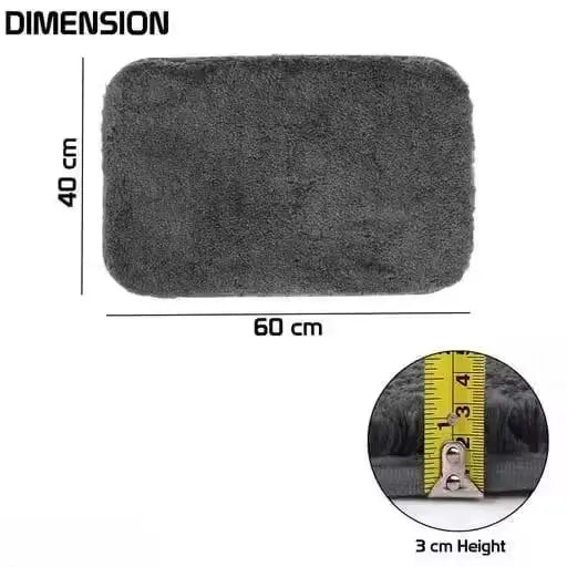 Creative Home Microfiber Striped Anti-Skid Bathmat ( default, Standard )