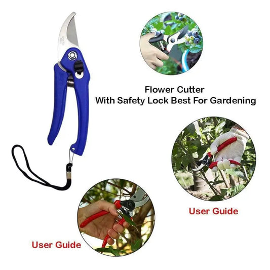 Garden Shears Pruners Scissor for Cutting Branches, Flowers, Leaves, Pruning Seeds ( default, Standard ).