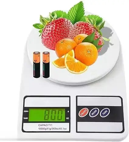 Digital Kitchen Weighing Machine with Backlit LCD Display ( white, OS )