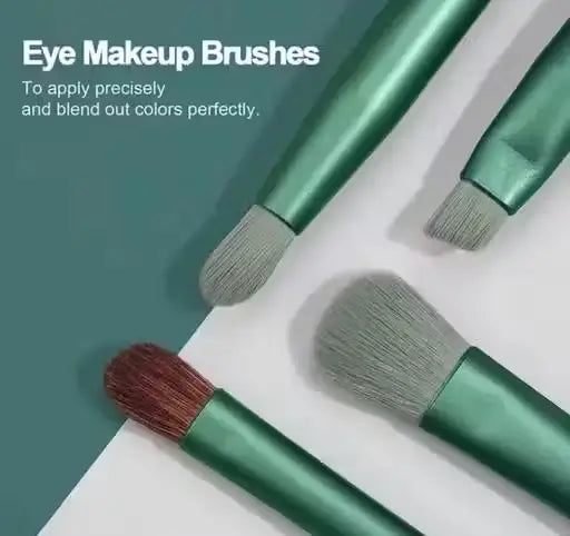 Professional FIX+ Makeup Brushes Green Colour Set of 13PCS ( green, OS )