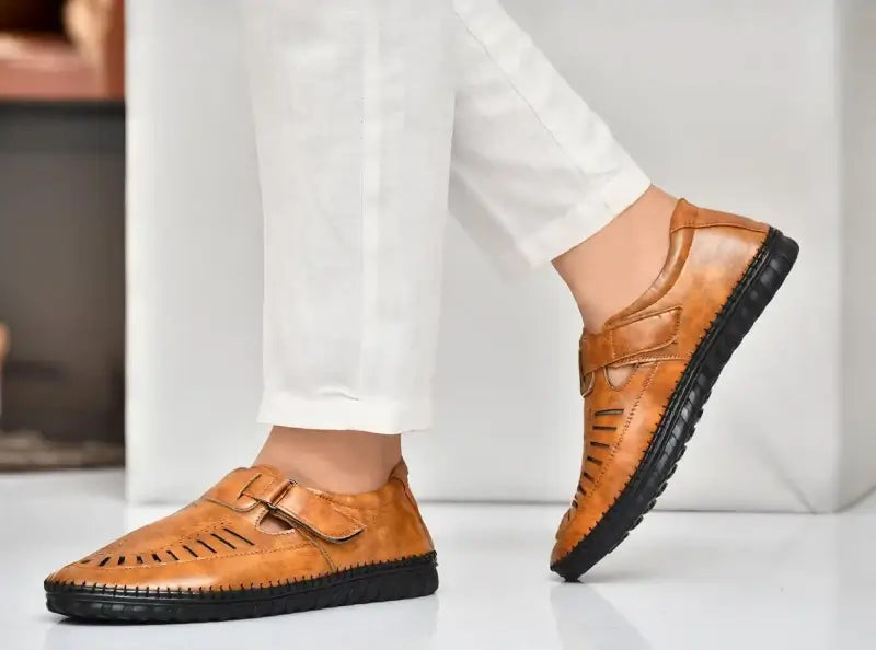 Latest Fabulous Men Sandals | Roman Sandals/Outdoor Sandal For Men's & Boys-105-Sandal-TAN