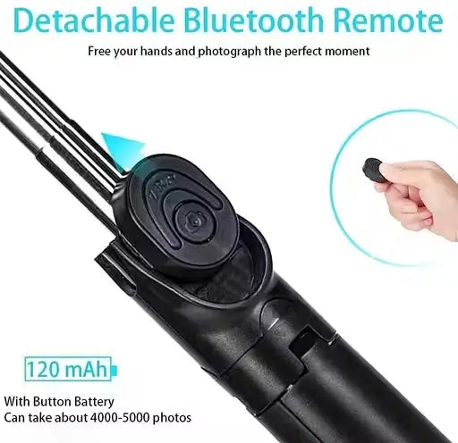 Bluetooth Extendable Selfie Stick – Wireless Remote Tripod ( default, Standard )