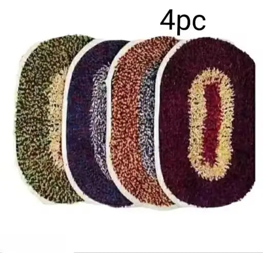 5pc Premium Cotton Doormats Combo – 31x51 cm ( default, Standard )