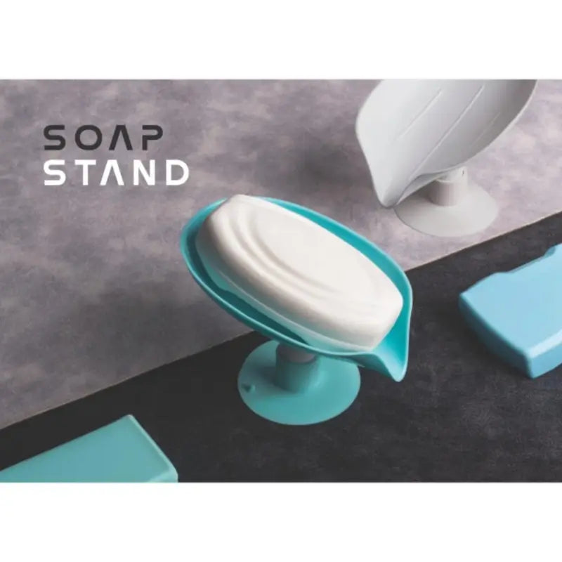 Soap Holder Stand Self Draining Soap Dish Holder Soap Box (1 Pc) ( default, Standard ).