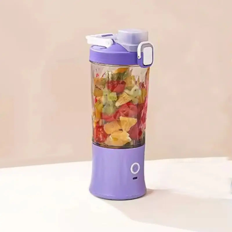 Electric Crusher Juicer With Multicolor Light, 8 Blades (600 ML / Multicolor) ( multicolor, Standard ).
