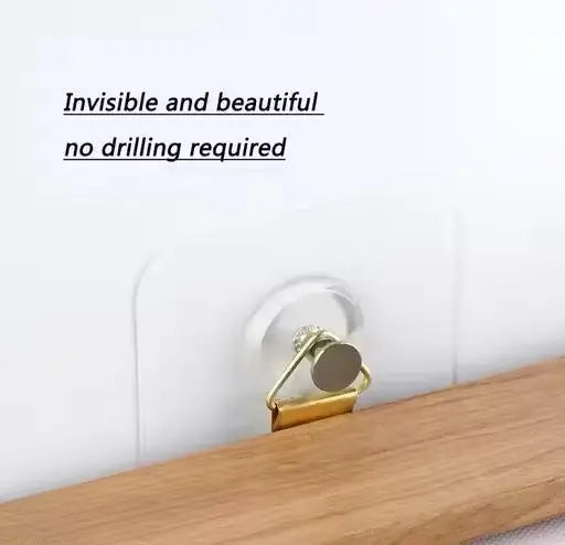 Self Adhesive Transparent Wall Hook (10 Pack) ( default, 10 )