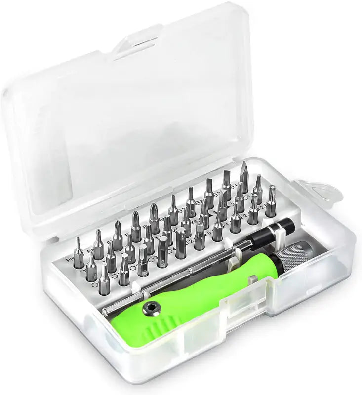 32-in-1 Mini Screwdriver Bits Set with Magnetic Flexible Extension Rod ( default, Standard ).