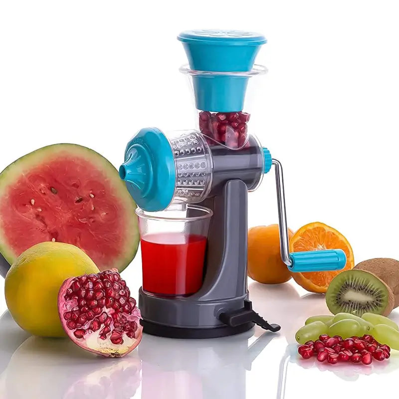 Manual Mini Fruit & Vegetable Juicer Portable, Non-Electric, Easy-to-Use Juicer with Strong Suction Base ( default, Standard ).
