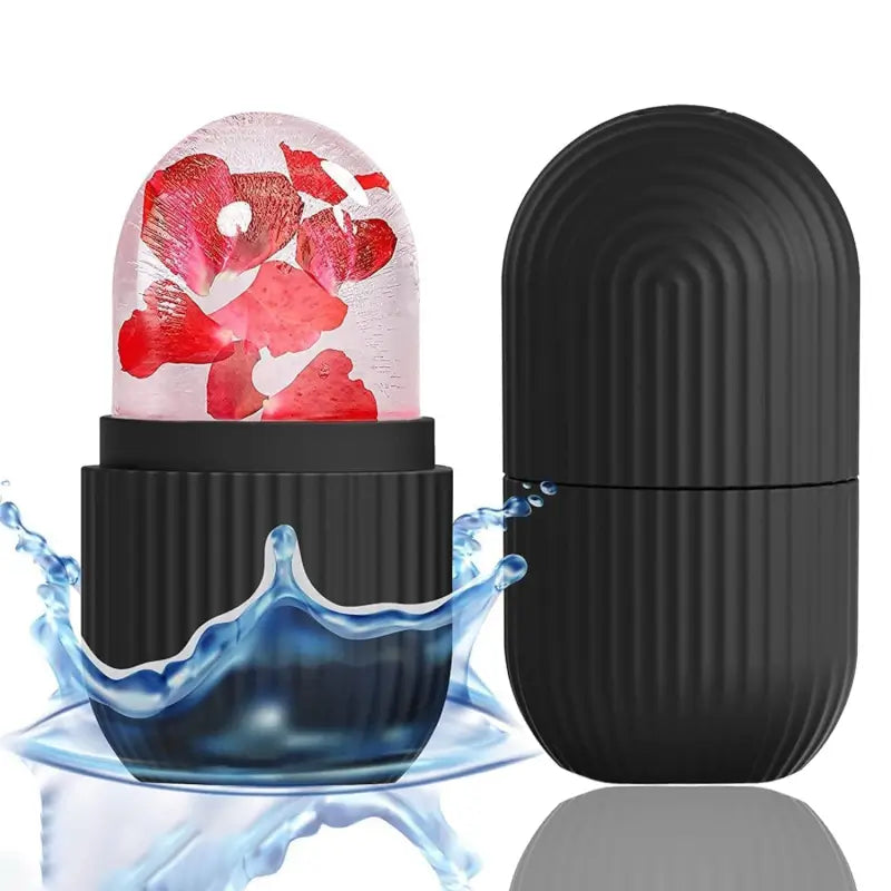 Face ice roller | Ice Roller For Face | Ice roller for face massager | Face Ice Treatment Reduce Face swelling and under eye puffiness (Black) ( black, Standard ).