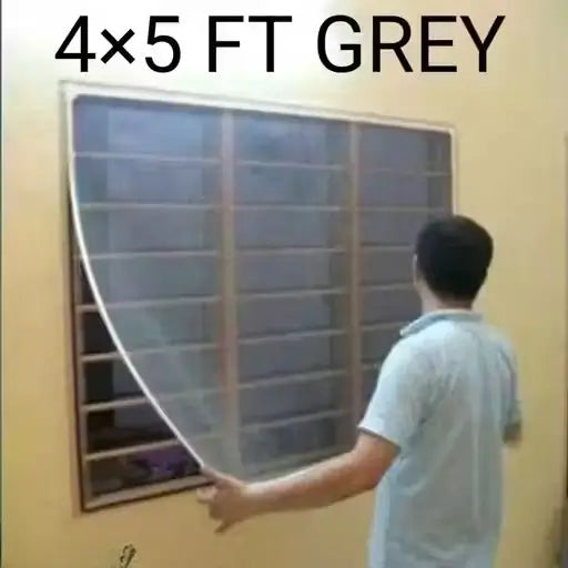 Mosquito Net for Window – Fiber Glass Mesh 5/4 feet Grey 200GSM Pack of 1 ( default, OS )