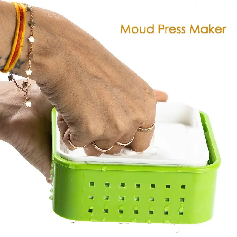 Square Shape Paneer Maker, Paneer Mould, Tofu, Sprouts Mould Press Maker, Plastic Paneer Making Mould, Paneer Maker with Lid ( default, Standard ).
