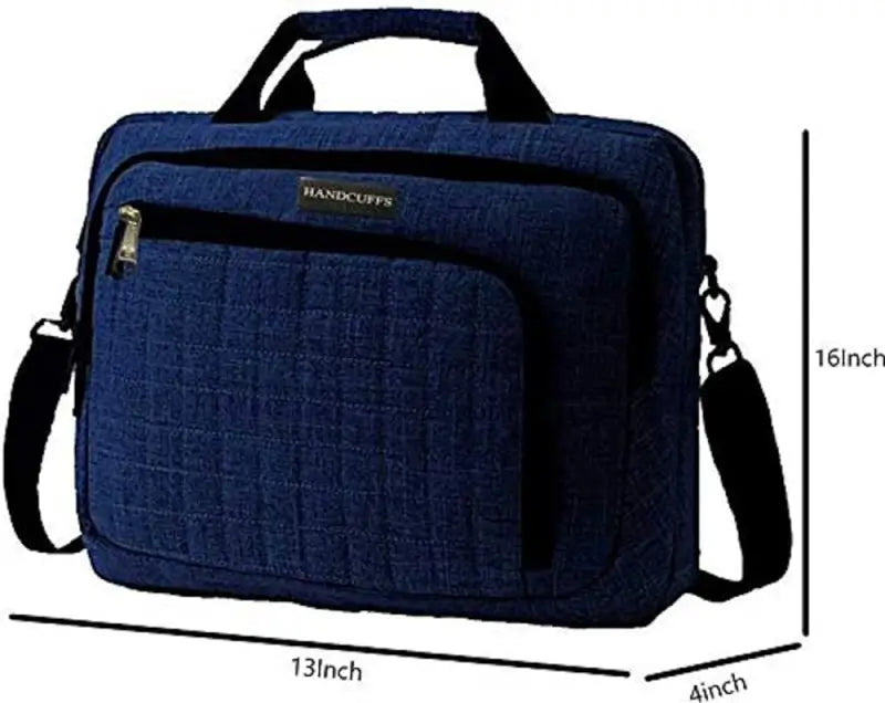 Laptop Bag 15.6 Inches Messenger Shoulder Sling Bags Waterproof Office Bag for Men & Women ( blue, OneSize )