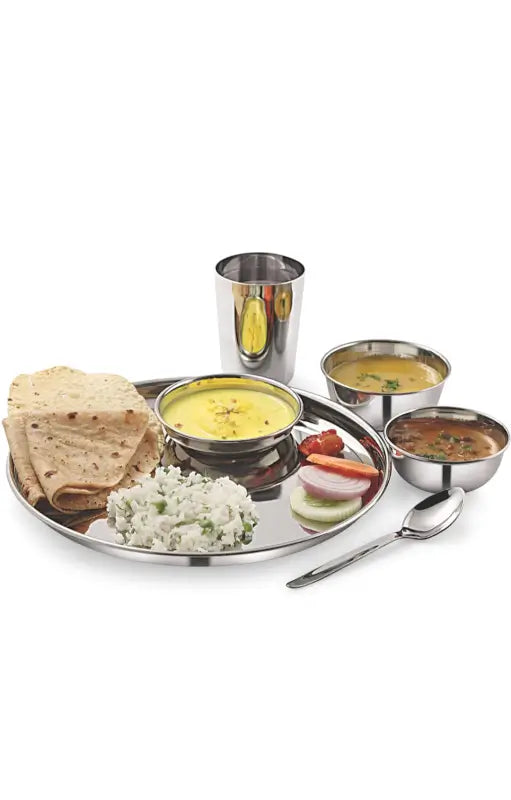 KIARAA STAINLESS STEEL 24 PIECES DINNER SET ( default, Free Size )