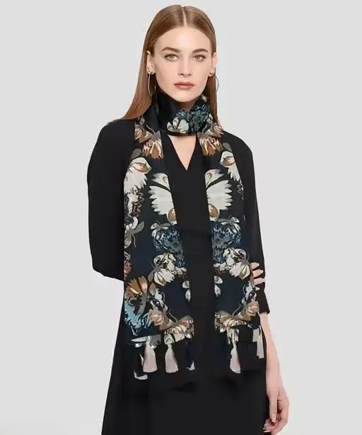 Printed Chiffon Stoles – Pack of 2 Stylish Scarves ( default, Standard )