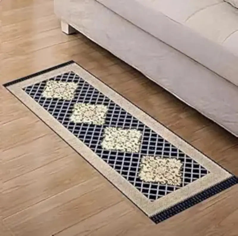 Polyester Bed Runner – Floral Design 27x72 Inches ( default, OS )