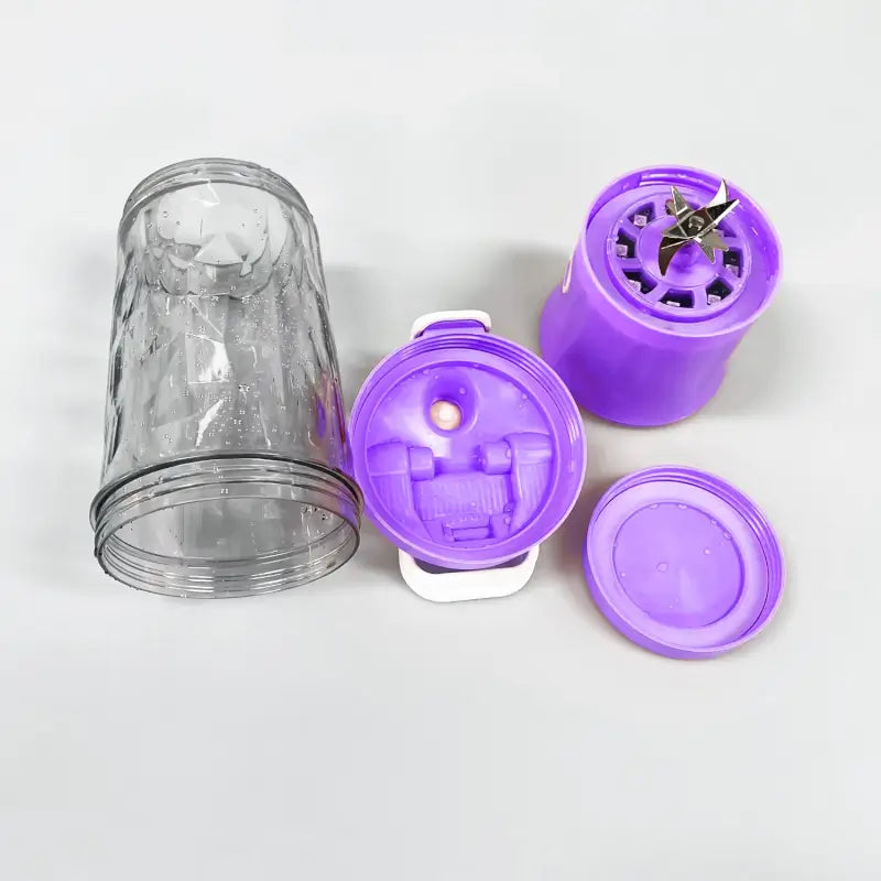 Electric Crusher Juicer With Multicolor Light, 8 Blades (600 ML / Multicolor) ( multicolor, Standard ).