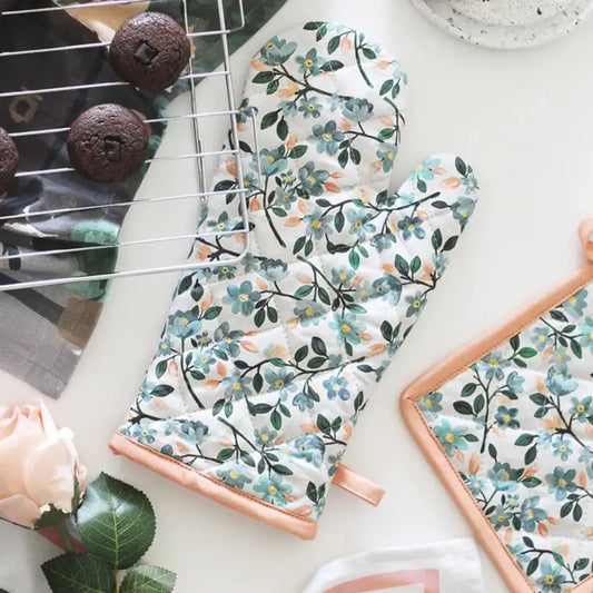 Professional Cotton Oven Mitt gloves ( default, Standard ).