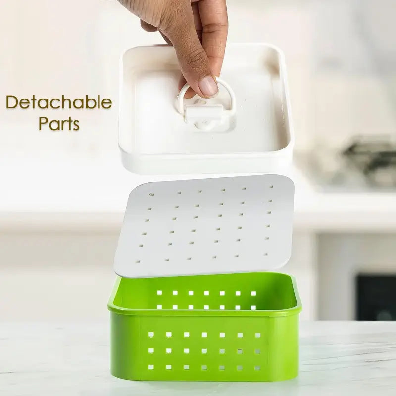 Square Shape Paneer Maker, Paneer Mould, Tofu, Sprouts Mould Press Maker, Plastic Paneer Making Mould, Paneer Maker with Lid ( default, Standard ).