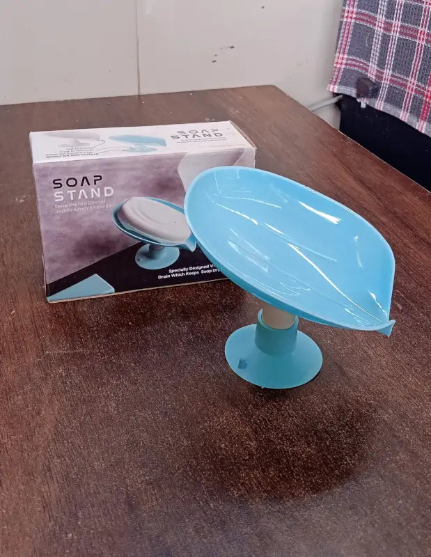Soap Holder Stand Self Draining Soap Dish Holder Soap Box (1 Pc) ( default, Standard ).