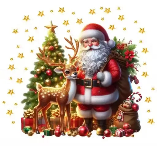 Hetshree Decor Santa Claus Christmas Decoration Wall Sticker for Home Living Room ( default, OS )